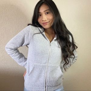 American Apparel Zip Up Jacket in Grey